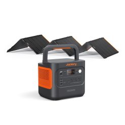 Jackery Explorer 2000 v2 Solar Generator and 500W Solar Panel, 2042Wh LiFePO4 Power Station, 2200W AC Output, 1 Hour Fast Charging for Emergencies, Power Outages, Camping
